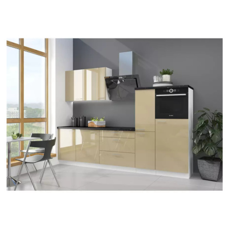 Kuchyňská Linka Lara 280 Mdf Cappucino Lesk Bez Prac. Desky BAUMAX
