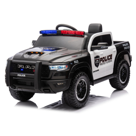 mamido Dětské elektrické autíčko Dodge Ram policejní