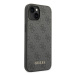 Guess GUHCP14SG4GFGR hard silikonové pouzdro iPhone 14 6.1" grey 4G Metal Gold Logo