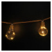 Solight LED dekorativní žárovky na přírodním provazu, 10x žárovka, 30LED, 180cm, časovač 3x AA 1