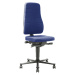 bimos Pracovní otočná židle All-in-One, s kolečky, látkové čalounění, modré