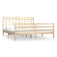 Rám postele masivní dřevo 180 × 200 cm Super King, 3105330