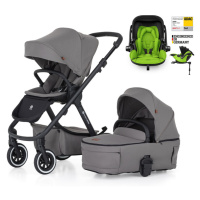 PETITE&MARS - Kočárek kombinovaný ICON 2v1 Dove Grey LITE AIR + KIDDY Evoluna i-size 2 + základn