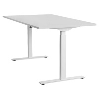 Topstar Psací stůl s elektrickým přestavováním výšky, š x h 1600 x 800 mm, deska světlá šedá, po