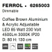 NOVA LUCE závěsné svítidlo FERROL kávově hnědý hliník a akryl nastavitelné LED 85W 3000K IP20 st