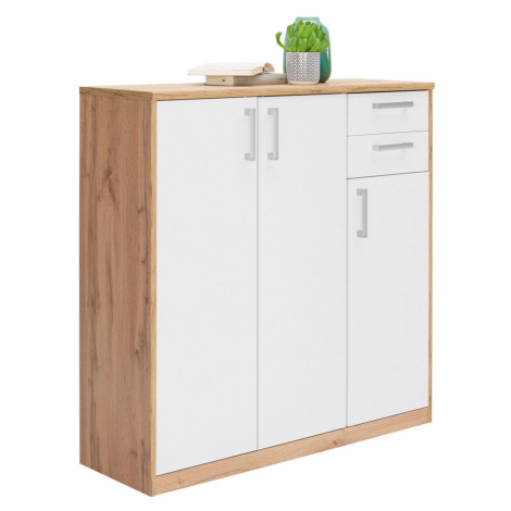 Xora KOMODA, bílá, dub wotan cm