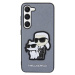 Karl Lagerfeld KLHCS23MSANKCPG hard silikonové pouzdro Samsung Galaxy S23 PLUS 5G grey Saffiano 