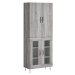 vidaXL Skříň highboard šedá sonoma 69,5 x 34 x 180 cm kompozitní dřevo