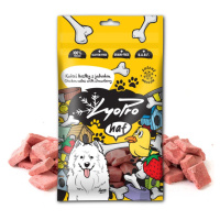 Lyopro Dog pochoutka Kuřecí kostky s jahody 50g