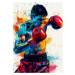 Ilustrace Sport Boxer 2, Justyna Jaszke, 30 × 40 cm