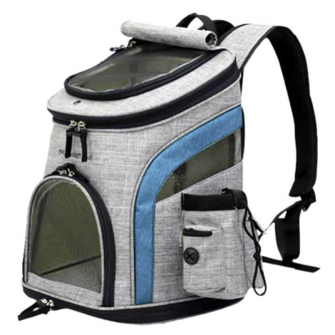 Smart šedo-modrý batoh pro psa | do 6 Kg Barva: Modrá, Dle váhy psa: do 3 kg