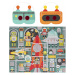 Petit Collage Puzzle roboti 100 ks s 3D brýlemi