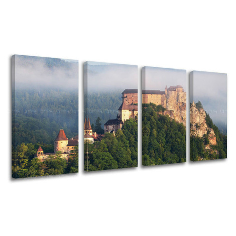 Nástěnná malba 4 díly SLOVENSKO SK010E41