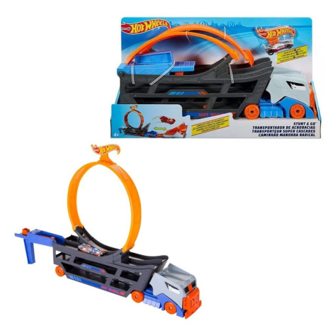 Mattel hot wheels tahač a pojízdná dráha se smyčkou, gck38