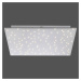 JUST LIGHT. LED stropní světlo Sparkle CCT dim ocel 45x45cm