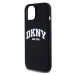 Zadní kryt DKNY Liquid Silicone Arch Logo MagSafe pro Apple iPhone 14, černá