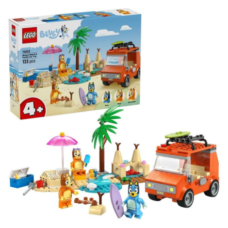 LEGO® Bluey 11202 Bluey a rodinný výlet autem na pláž