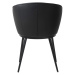 Furniria Designová židle Danika černá - ekokůže