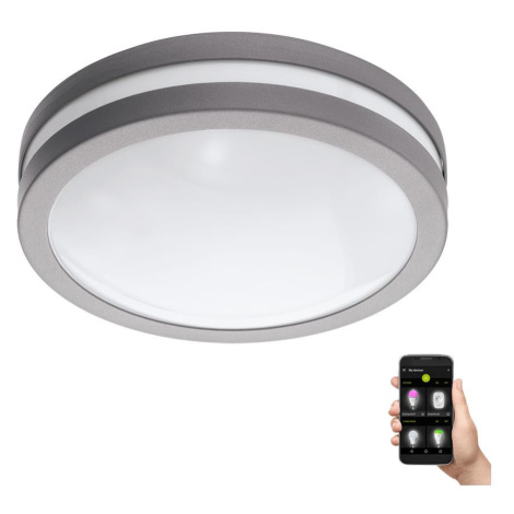 Eglo Eglo 97299 - LED Stmívatelné koupelnové svítidlo LOCANA-C LED/14W šedá IP44