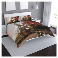 Povlečení Eiffelova věž a červený strom - 140x220 / 90x70