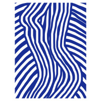 Ilustrace Blue and White Striped Seated, Little Dean, (30 x 40 cm)