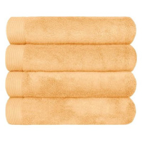 SCANquilt ručník MODAL SOFT zlatá 100 × 50 cm