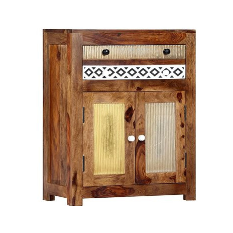 Odkládací skříňka 60 × 30 × 75 cm masivní sheeshamové dřevo SHUMEE