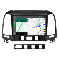 Hyundai Santa Fe 2006-2012 Navigace Android Carplay Rádio Mapy Qled Obrazovka