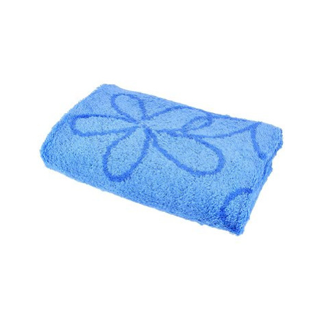 Dommio bambusový ručník Flower 50×90 cm modrý
