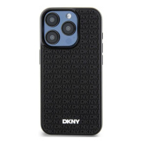 Pouzdro Dkny pro iPhone 15 6,1 černý 3D Rubber Repeat Pattern