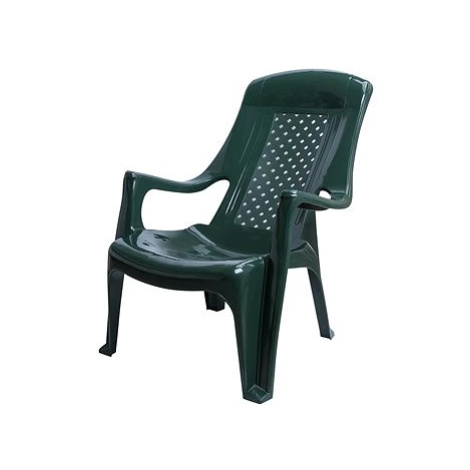 MEGAPLAST Židle zahradní CLUB plast, tmavě zelená