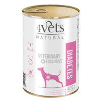 4vets NATURAL VETERINARY EXCLUSIVE DIABETES 400g pro psy s cukrovkou