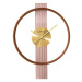 LCT4090 - LAVVU Luxusní dřevěné hodiny ART DECO se zlatými detaily
