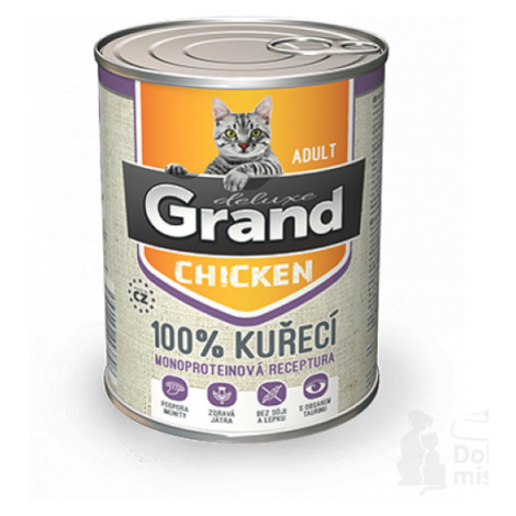 GRAND konz. kočka deluxe 100% drůbeží 400g + Množstevní sleva