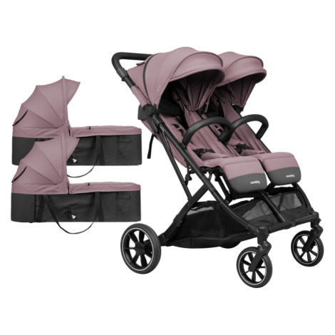 CASUALPLAY - Sportovní kočárek pro dvojčata Tour Twin Max, 2x korba  - Misty Pink