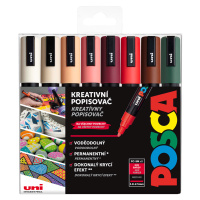 Posca sada popisovačů PC-5M, AUTUMN, 1,8 - 2,5 mm, mix zemitých tónů (8 ks)