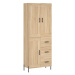 vidaXL Skříň highboard dub sonoma 69,5 x 34 x 180 cm kompozitní dřevo