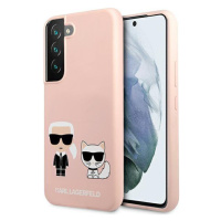 Karl Lagerfeld KLHCS22MSSKCI hard silikonové pouzdro Samsung Galaxy S22 PLUS 5G light pink Silic