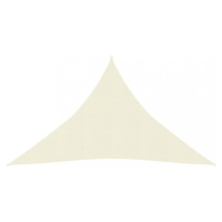 Stínící plachta trojúhelníková HDPE 3 x 3 x 3 m Dekorhome Béžová,Stínící plachta trojúhelníková 