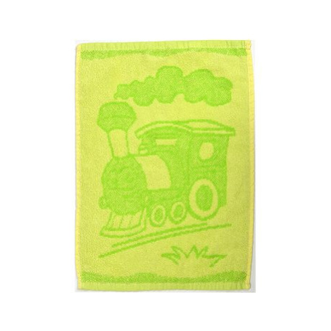 Profod dětský ručník Bebé mašinka zelený 30 × 50 cm