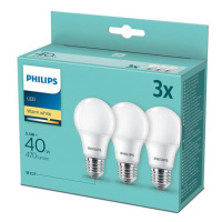 Philips SADA 3x LED Žárovka Philips E27/5,5W/230V 2700K