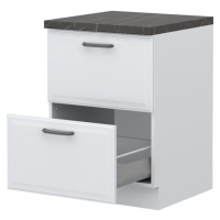 Kuchyňská skříňka Evia r-60-2mbox/4 2s pearl grey matná