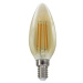 ACA Lighting LED FILAMENT E14 STEP-DIM C35 jantar 4W 2700K 230V 500lm RA80 FLAM4WWAMSD