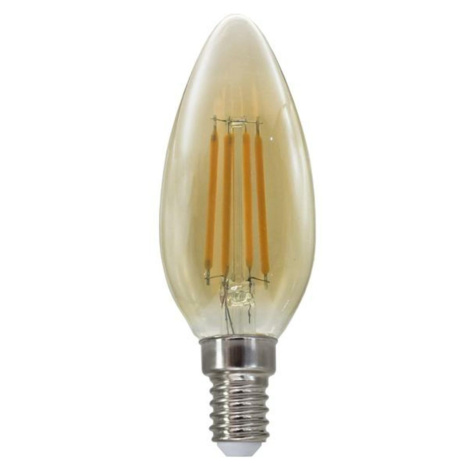 ACA Lighting LED FILAMENT E14 STEP-DIM C35 jantar 4W 2700K 230V 500lm RA80 FLAM4WWAMSD