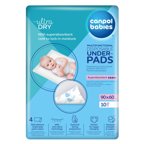 Canpol babies Multifunkční hygienické podložky lepicí 90x60 cm 10 ks