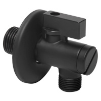 Rohový ventil s filtrem 1/2x3/8 Optima černá ET906BL
