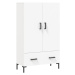 vidaXL Skříň highboard bílá 69,5 x 31 x 115 cm kompozitní dřevo