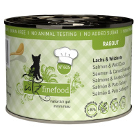 Catz finefood konzerva Ragout No.605 – s lososem a divokou kachnou 190 g