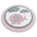 Ayyildiz koberce Dětský kusový koberec Kids 570 pink kruh Rozměry koberců: 120x120 (průměr) kruh