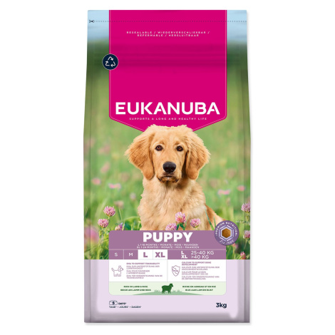 Eukanuba Krmivo Puppy Large rich in lamb 3kg